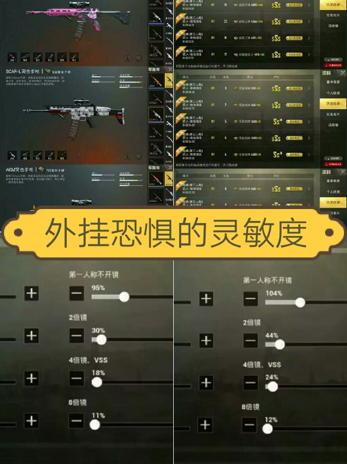 迟到更新 这套灵敏度适合二指三指玩家,都可以参考一
