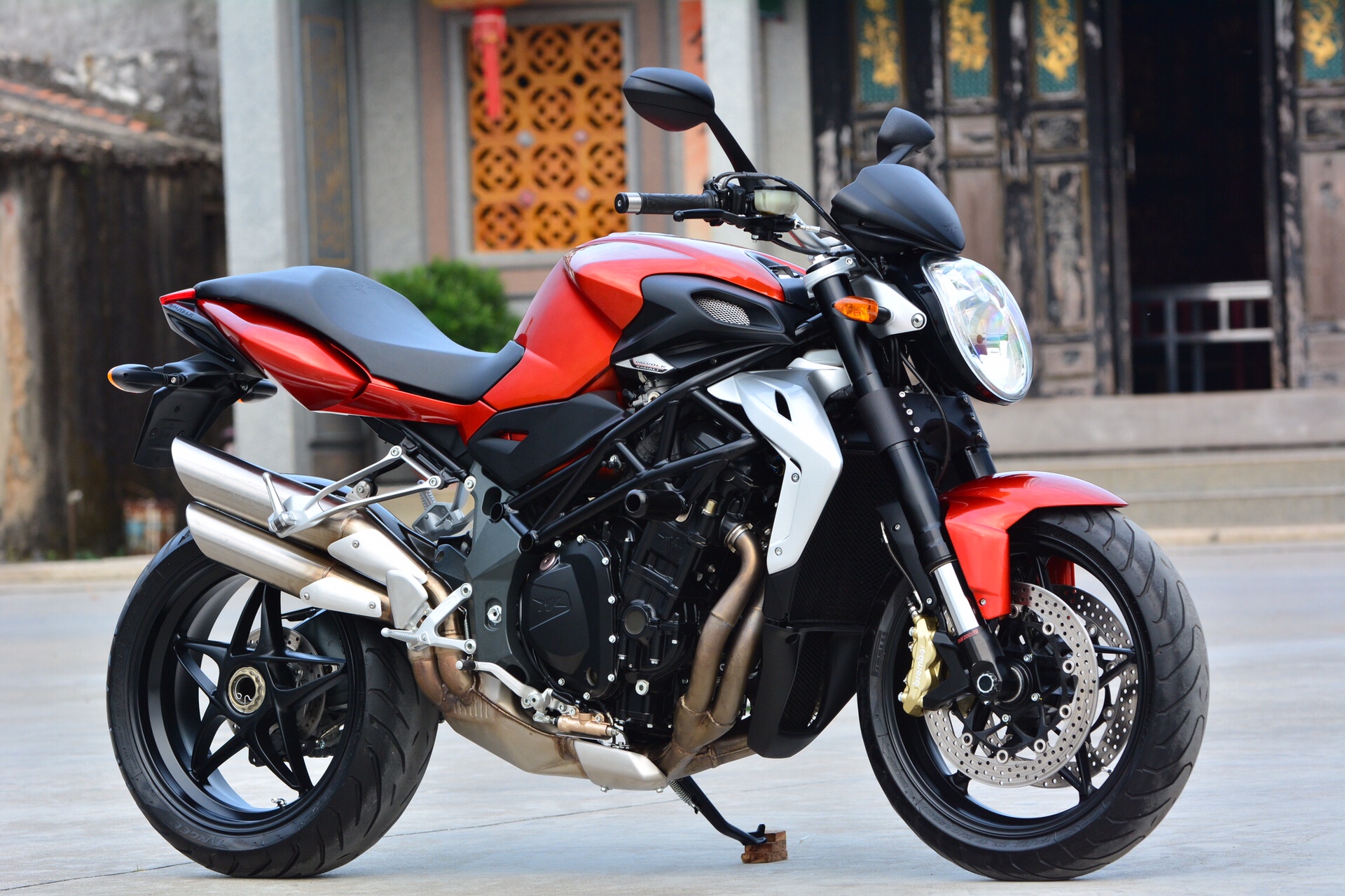 2011年奥古斯塔mv910欧系顶级街车 原版原漆改色 车况非常好 5碗大多